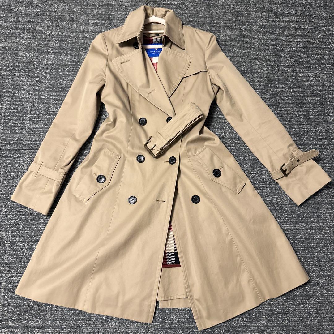 【美品】ブルーレーベルクレストブリッジ　トレンチコート　ベージュ　ライナー付　L
