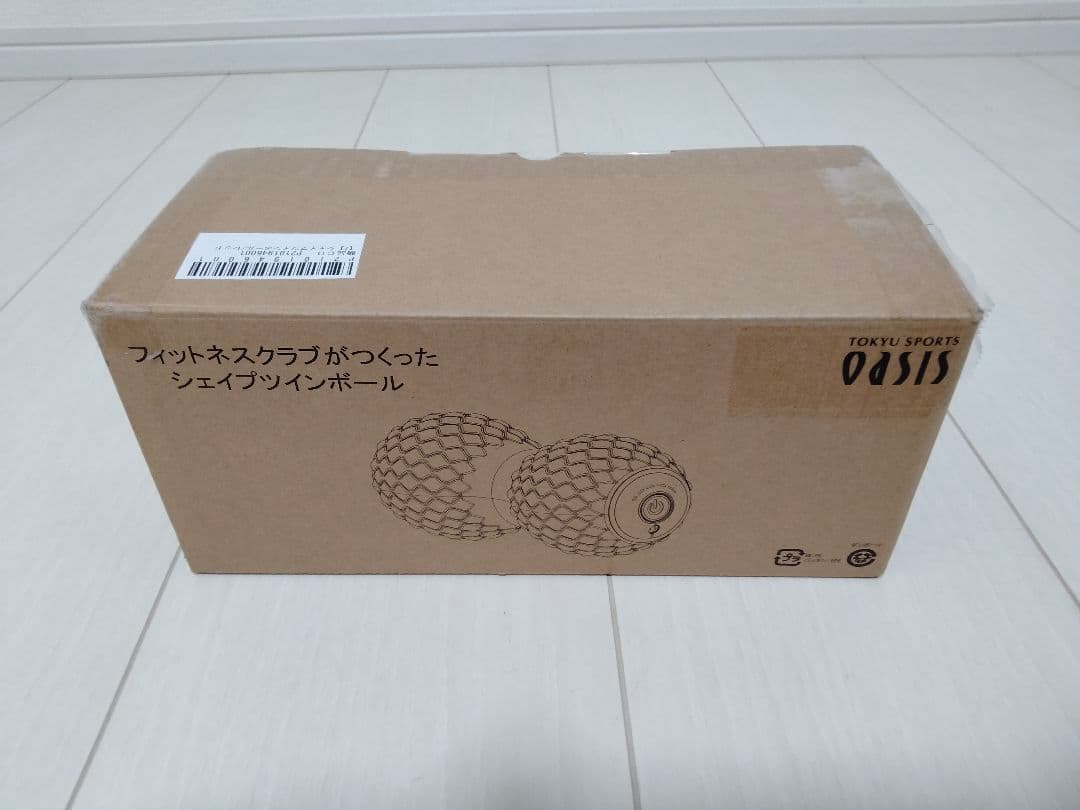 【美品】東急スポーツオアシス シェイプツインボール 赤 振動マシン エクササイズ