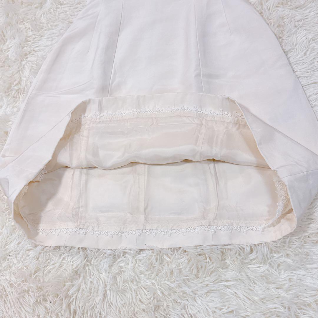 美品　定価14万 フォクシー ミュゲ ウールシルクワンピースドレス　40