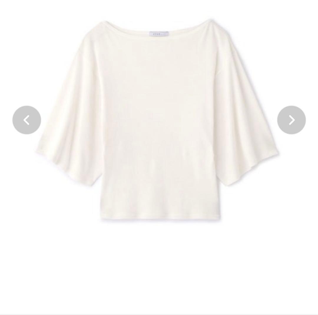 最終お値下げ！美品 ETRETOKYO boxスリーブカットトップス　白
