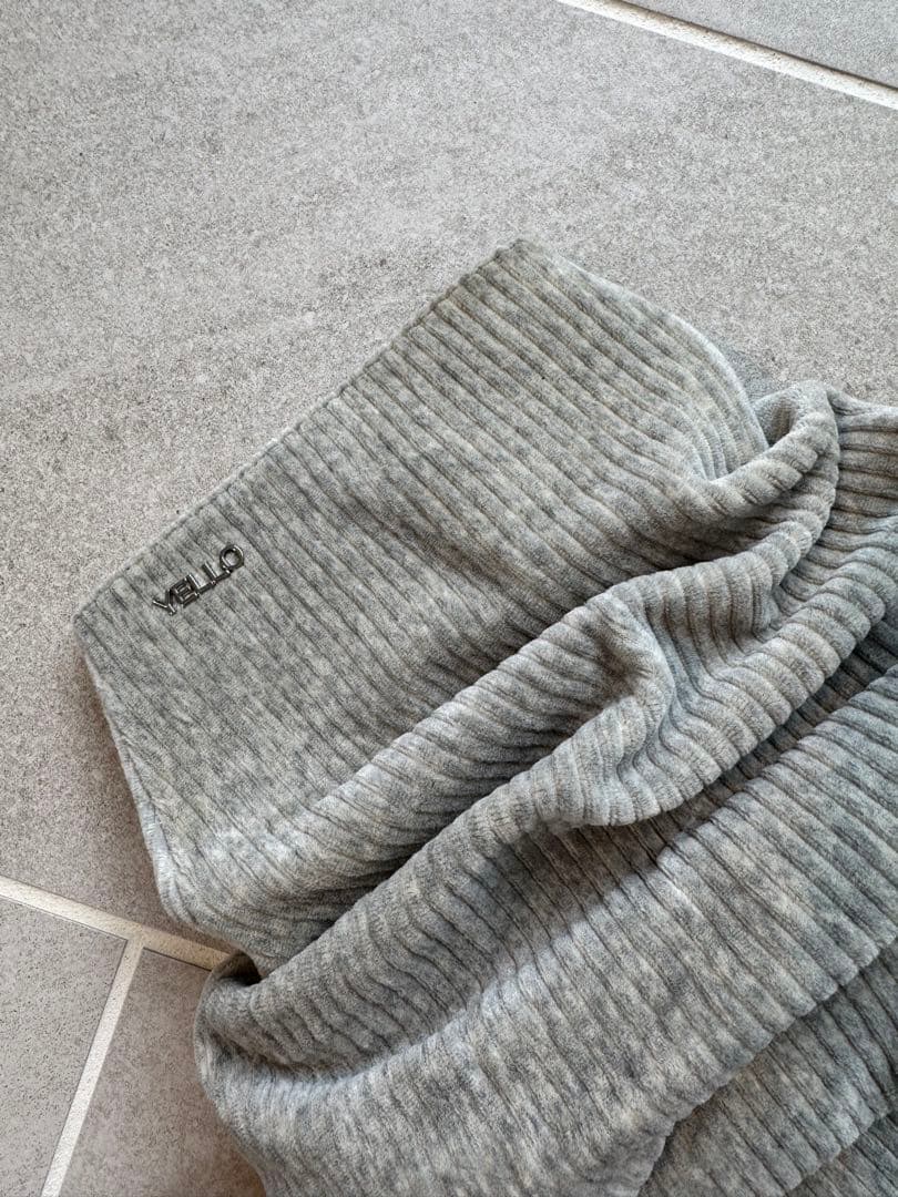 靴 YELLO LOOSE FIT SHORT BOOTS gray